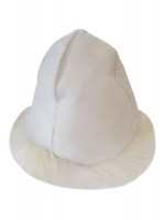Меховая шапка из натуральной кожи для парения   