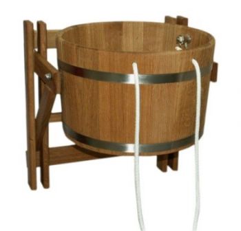 Refreshment bucket 35 l, oak ― Russian Bath House