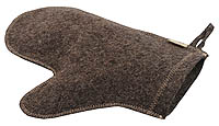 Felt glove, grey ― Russian Bath House