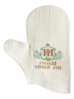 Felt glove, white  ― Russian Bath House