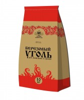 Уголь древесный березовый, крупная фракция 10 кг  