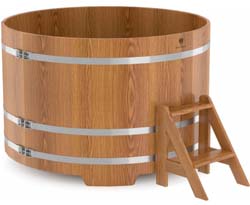 Round oak tub for 4 ― Russian Bath House