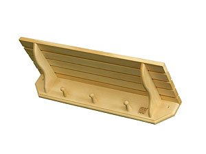 Wall-mounted shelf and hanger 0.6*0.21*0.11 ― Russian Bath House