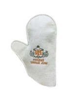 Felt glove, white  