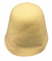 Seamless sauna hat, 100% wool felt 