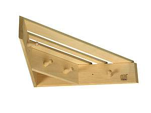 Corner shelf and hanger 0.46*0.46*0.11 ― Russian Bath House