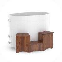 Подиум для купели из лиственицы П-образный