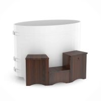 U-shaped podium, oak