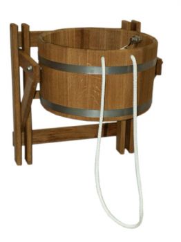 Refreshment bucket 23 l, oak  ― Russian Bath House
