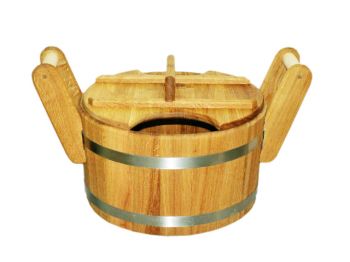 Oak infusion bucket 20 l with lid ― Russian Bath House
