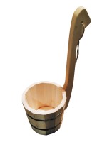 Ladle with vertical handle 0.6 l